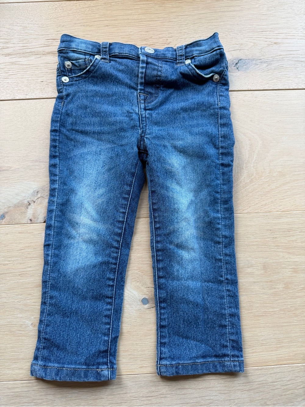 7 For All Mankind Girls Straight Leg Jeans Size 18M